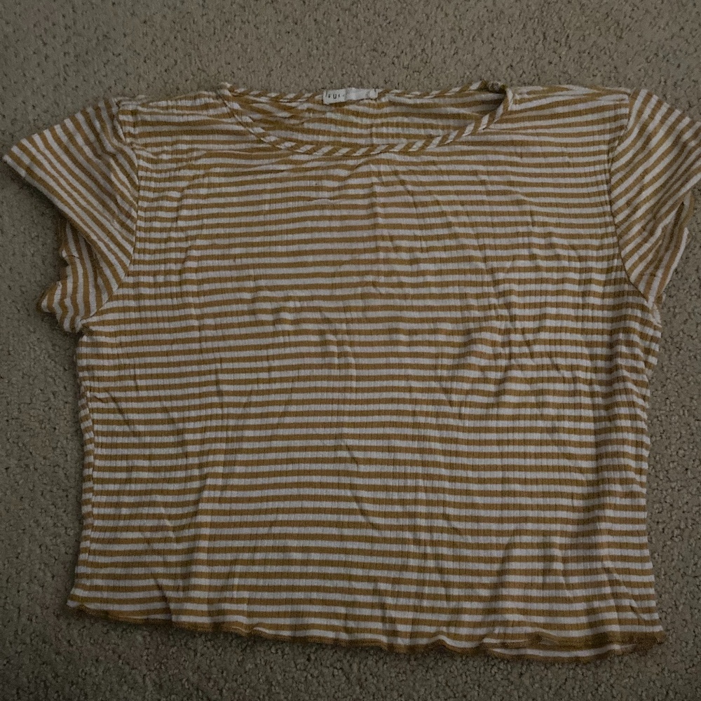 Stripped Cropped Top